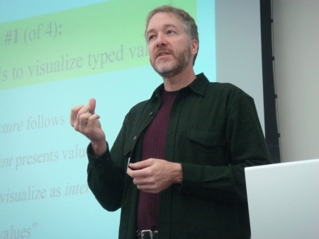 Conal speaking at Apple HQ