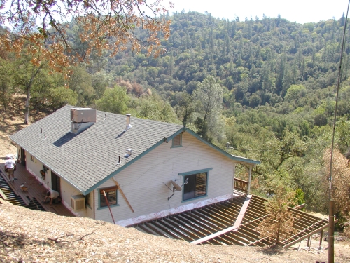 West view of the new deck